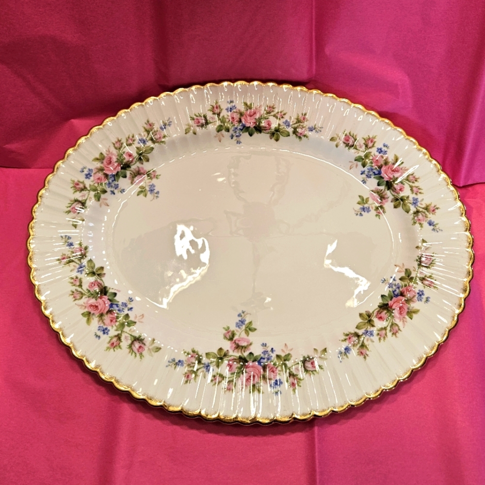 13" Paragon "Moss Rose" Platter.